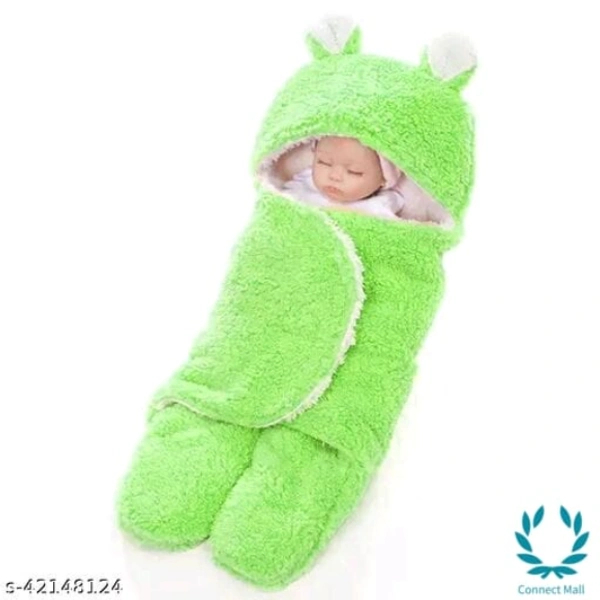 New Born Baby  Combo Pack  Hooded Wearale Wrapper And Baby Bath towel - LXHXB:(78 X2X82) CM, Multipack of:2